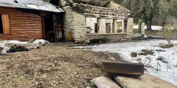 La cabaña atacada por mapuches en Villa Mascardi