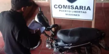 Recuperan en Iguazú una motocicleta robada el año pasado en Irigoyen