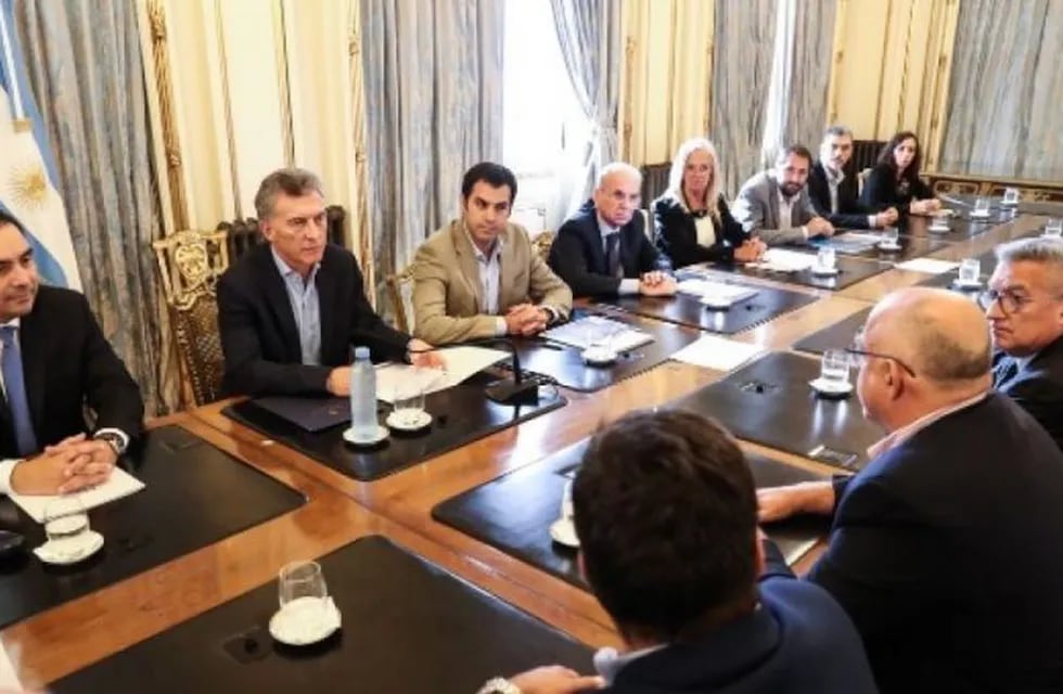 Macri y Valdés en Casa Rosada