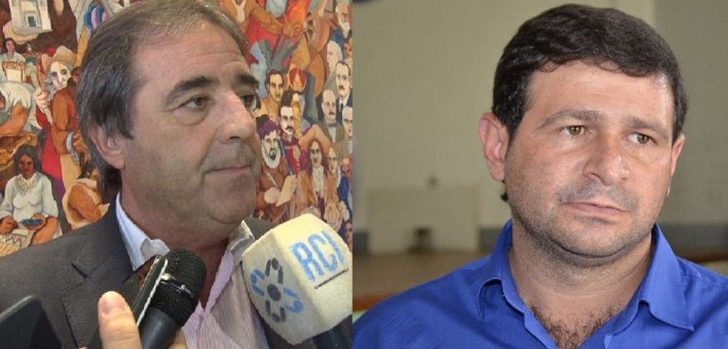 Los diputados provinciales Alberto Bernis y Santiago Jubert (UCR).