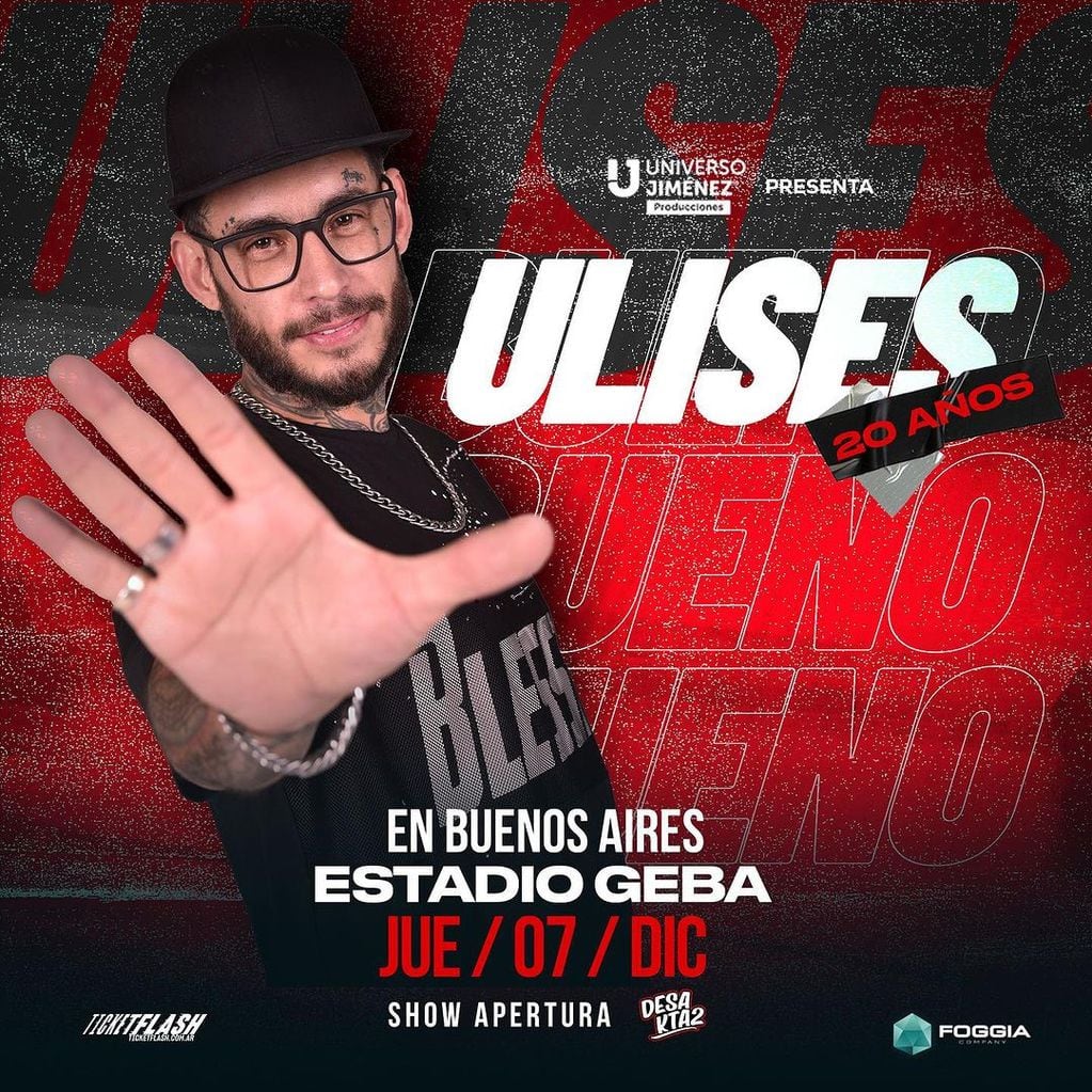 Ulises Bueno anunció su regreso a Buenos Aires. 