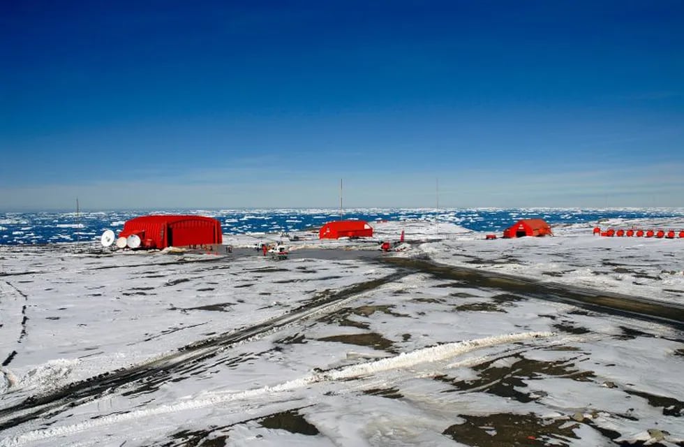 La Base argentina Marambio, en la Antártida (DPA)