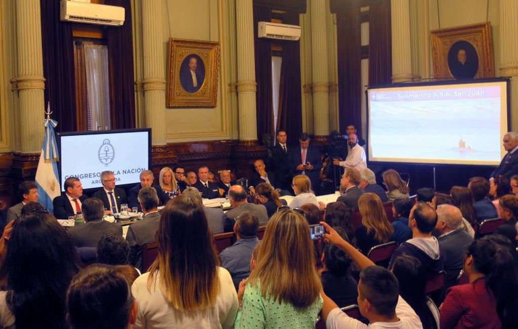 Aguad defendió ante el Congreso el accionar del Ejecutivo ante la desaparición del submarino ARA San Juan y sus 44 tripulante. (EFE)