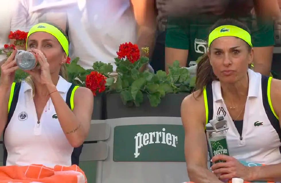 Gabriela Sabatini y Gisela Dulko, brillan en Roland Garros. / Gentileza.