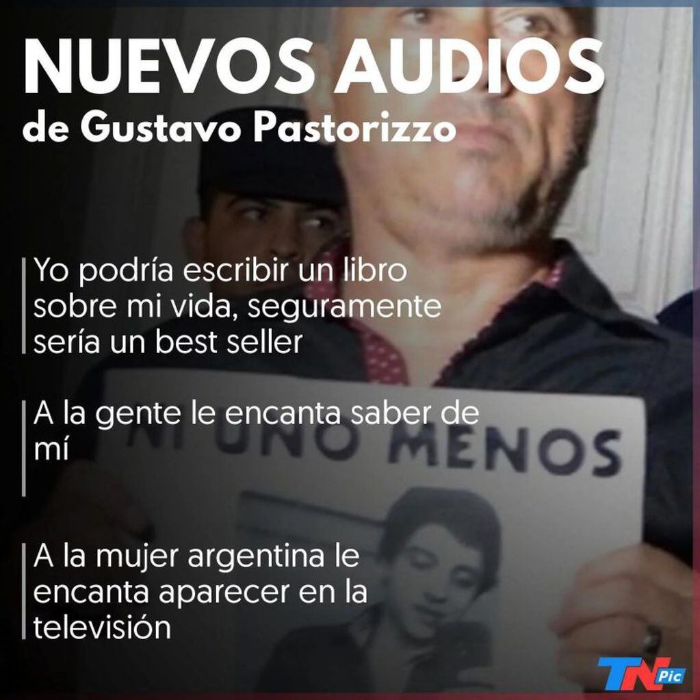 Se conocieron nuevos audios de Gustavo Pastorizzo.