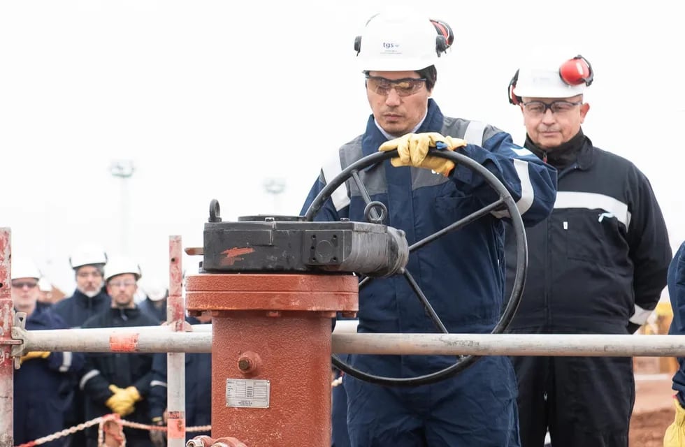 Se inició el llenado del Gasoducto Néstor Kirchner. Foto: Ministerio de Economía