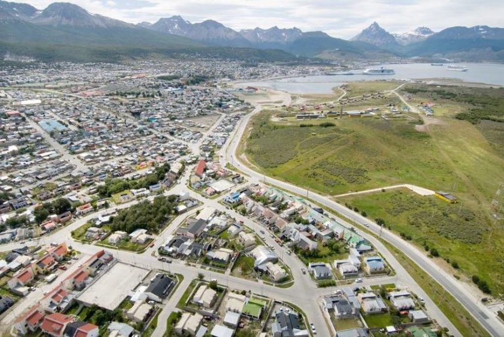 Ushuaia desde el aire