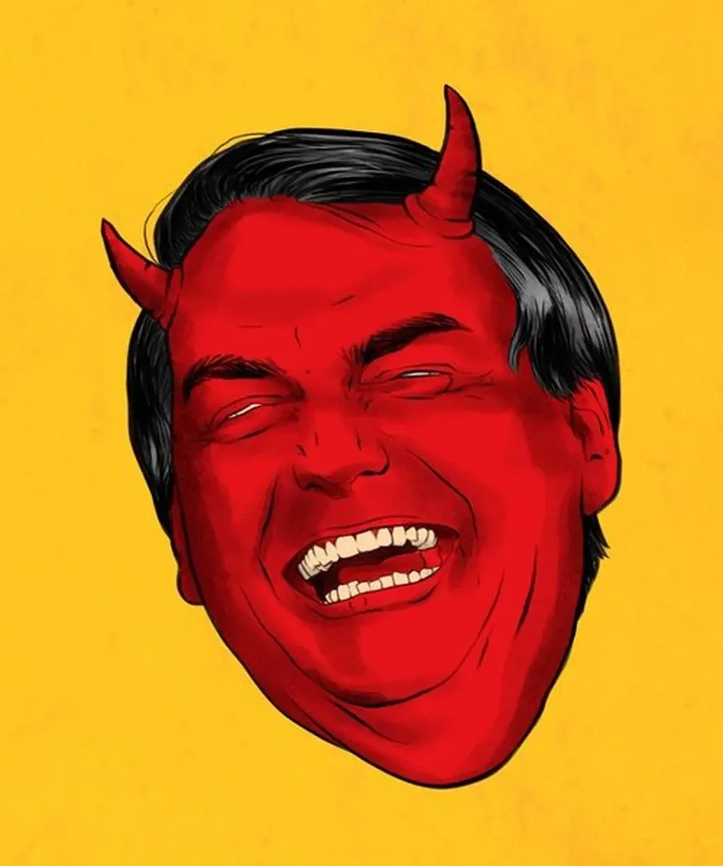 Una de las imágenes más elocuentes que se pueden ver en el site de Bolsonaro.