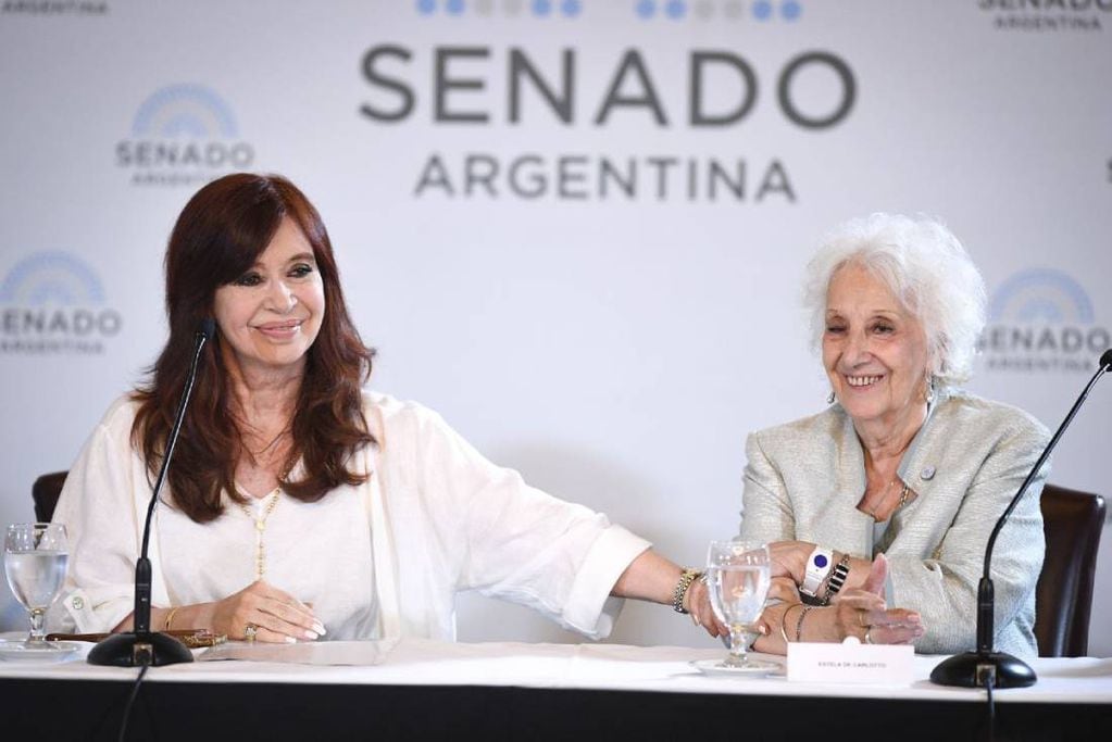 Cristina reivindicó la política de Derechos Humanos del kirchnerismo. Foto: Prensa CFK.