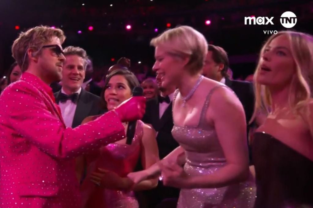 Oscar 2024: Ryan Gosling cantó I’m just Ken junto a Slash, Emma Stone y el elenco de Barbie (Captura de pantalla)