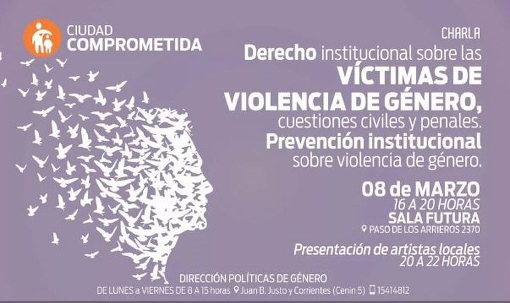 gallegos charla sobre violencia de género