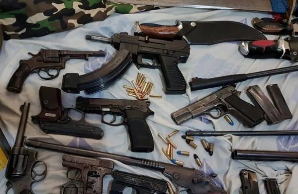 Las armas fueron secuestradas en el procedimiento de Gendarmería.