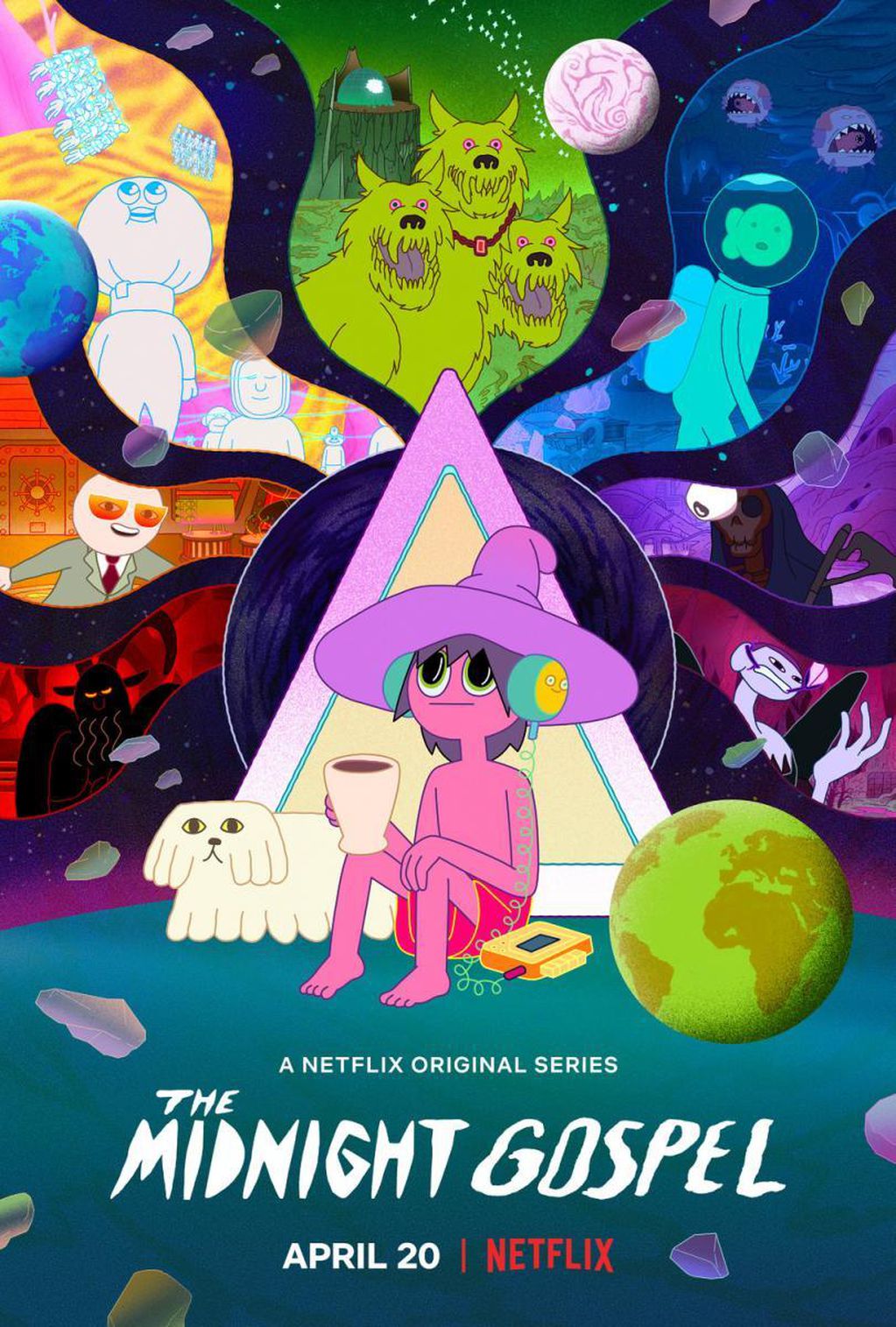 "The midnight gospel" la serie animada para adultos que fue cancelada por Netflix.