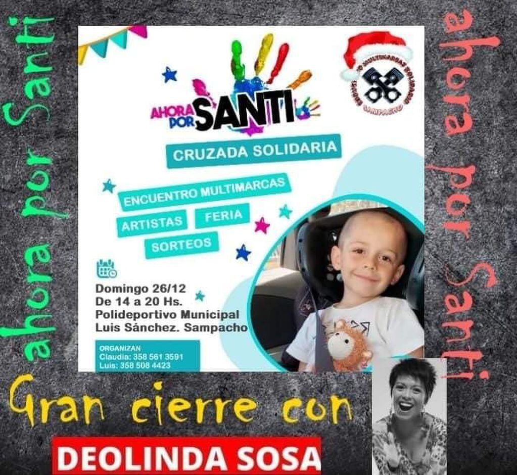 Sampacho. Evento solidario por Santino Vergara.