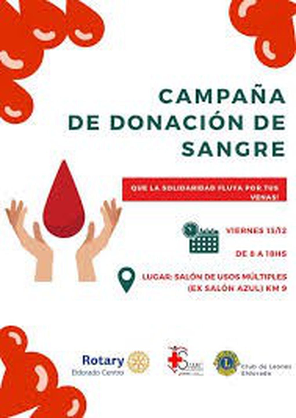 Campaña de donación de sangre Eldorado.
