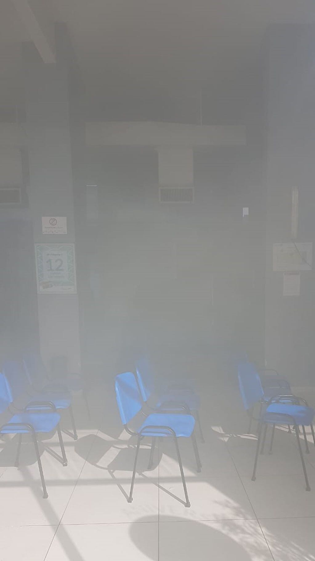 Incendio en Banco Chubut.