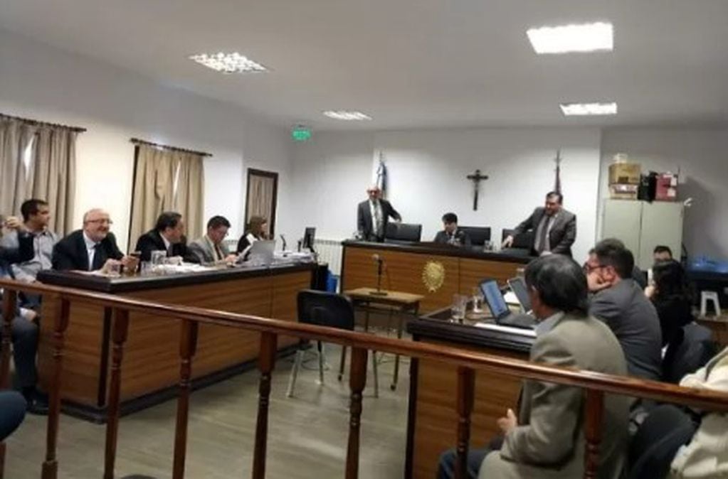 Los acusados en el juicio en 2019.