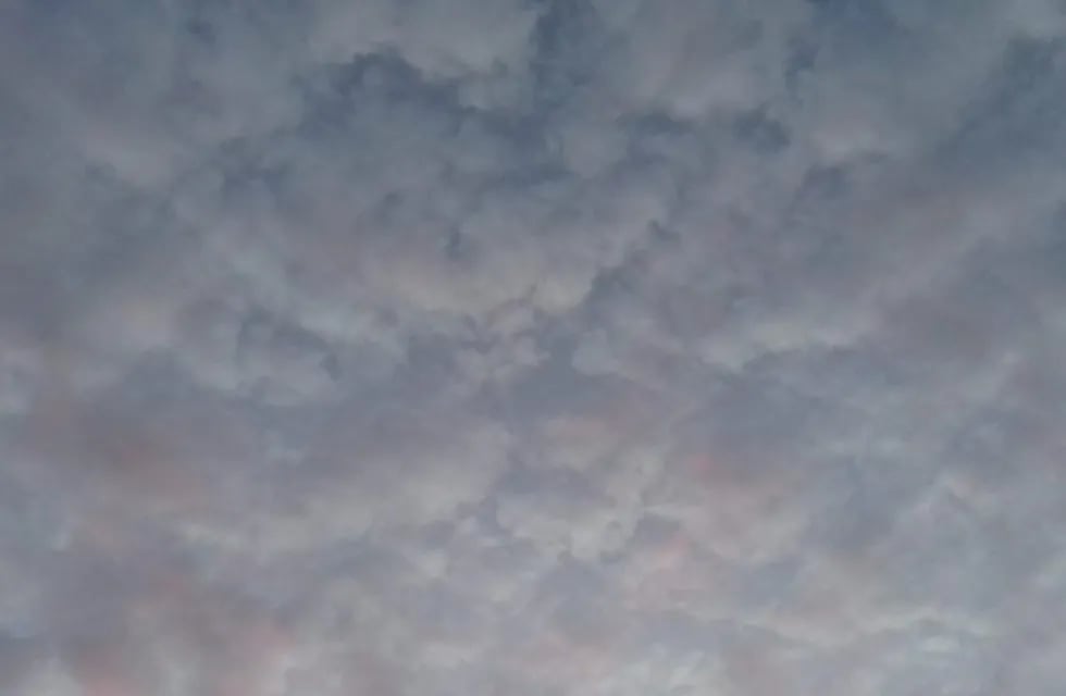 Cielo nublado en la ciudad de Rafaela