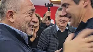 Elecciones 2023: Luis Juez saluda a Guillermo Cavigliasso, intendente elector de General Cabrera