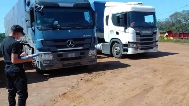 Garupá: dos camiones fueron retenidos con soja ilegal