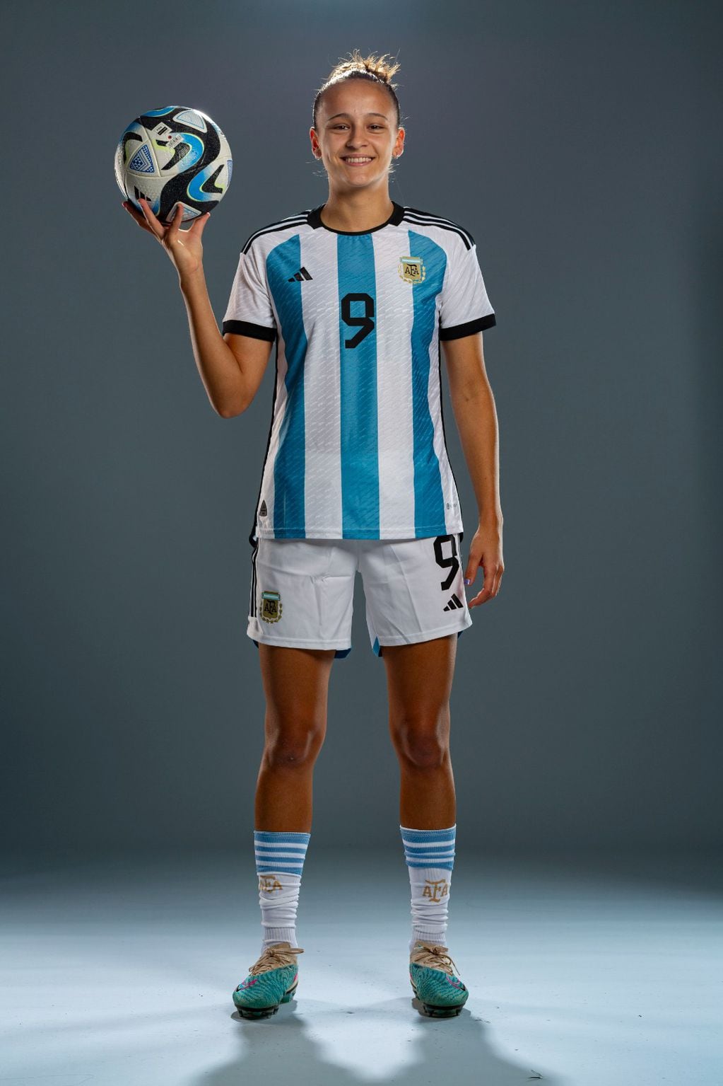 Paulina Gramaglia, delantera cordobesa de la selección argentina. (Prensa Fifa)