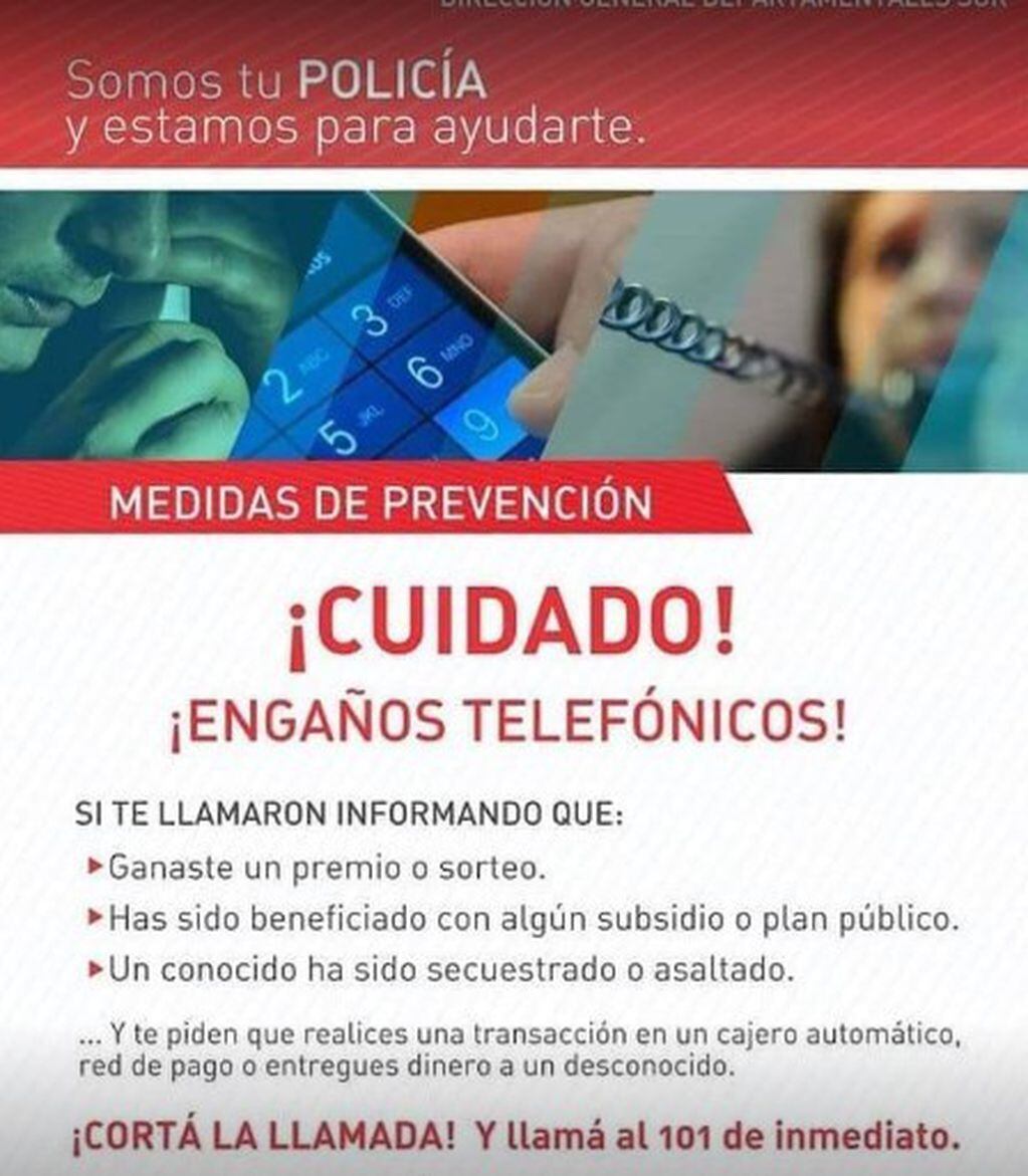 Medidas de prevención para evitar engaños telefónicos.