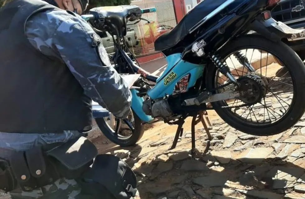 La moto estaba denunciada como robada desde el año 2018.
