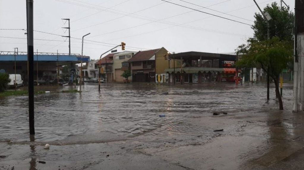 Siguen las complicaciones por las lluvias en Mar del Plata (Foto: Ahora Mar del Plata)
