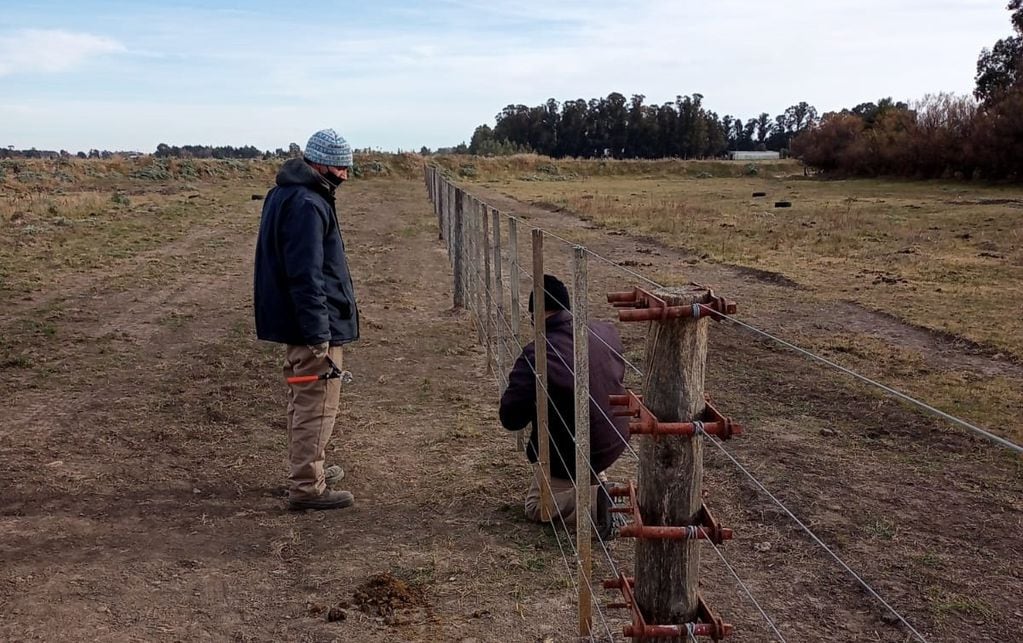 Delimitan el predio donde funcionara el futuro Hogar de Día