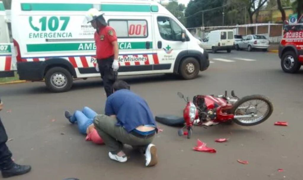 En esta mañana de martes, dos accidentes de tránsito en pleno centro posadeño.