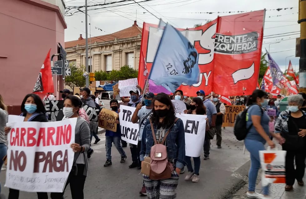 Movilización de la izquierda en Jujuy.
