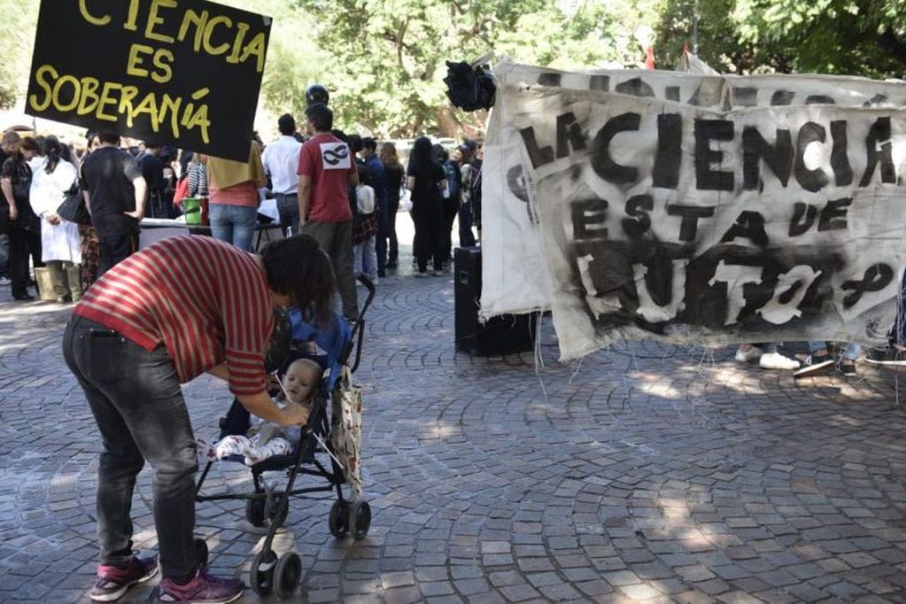 Protesta de Conicet Córdoba.