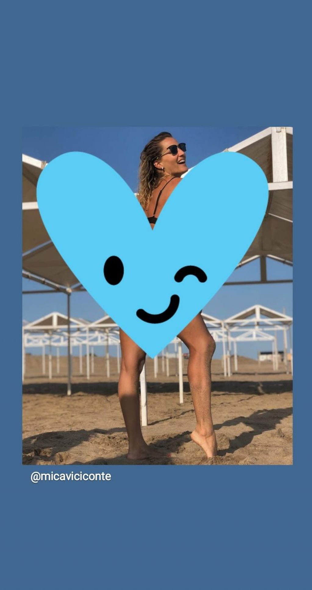 Mica Viciconte se mostró disfrutando de la playa en Instagram (Foto: Instagram/ @micaviciconte)