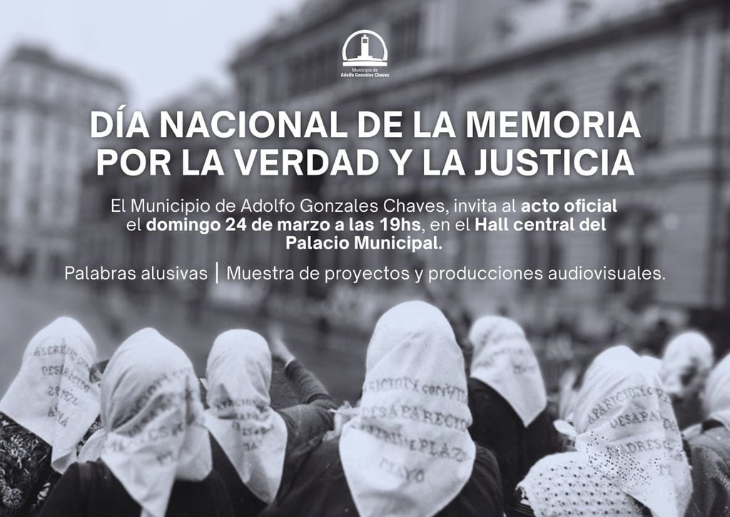 Acto por el Día Nacional por la Memoria, la Verdad y la Justicia