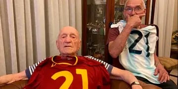 Oscar, el amigo de 102 años de Dybala