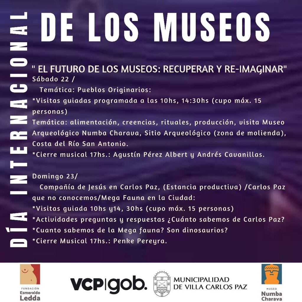 "Día Internacional de los Museos" en Villa Carlos Paz.