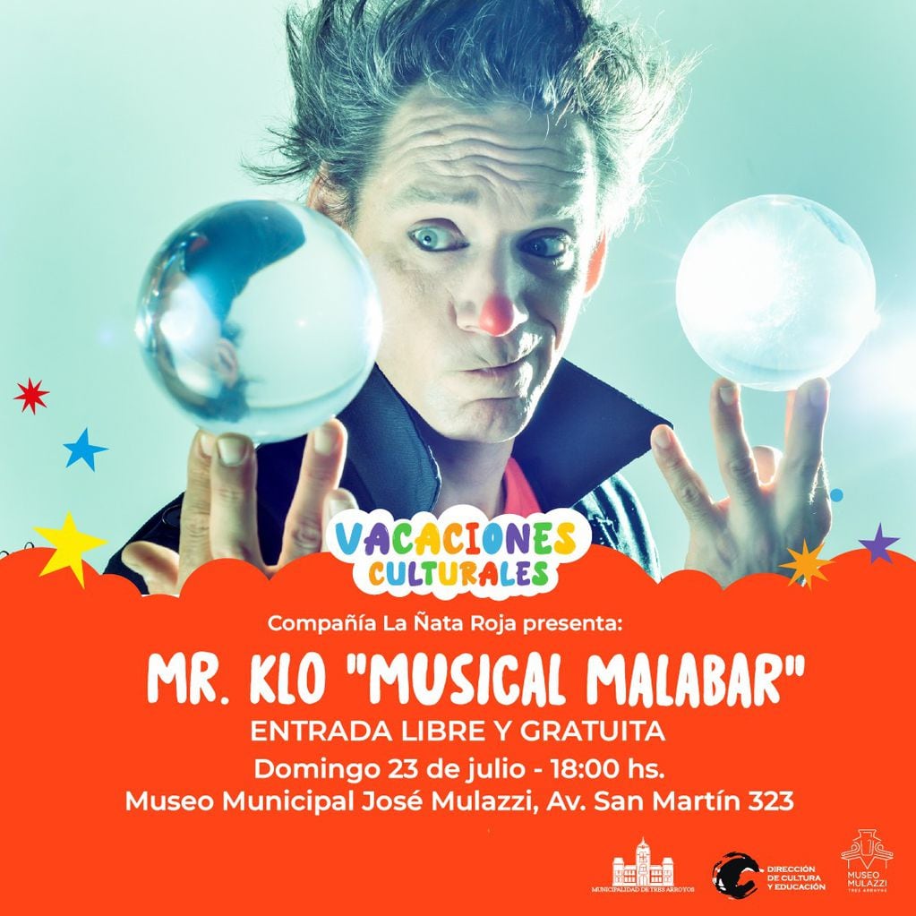 Show libre y gratuito de “Mr Klo. Musical Malabar” en el Museo Mulazzi