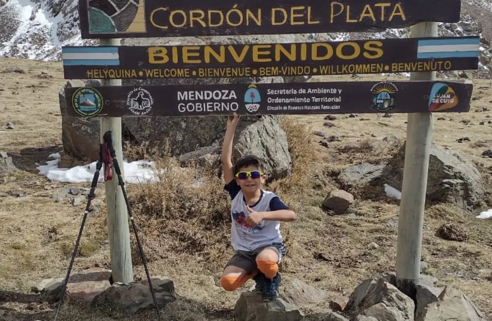 Fermín completó 27 km en el Cordón del Plata.