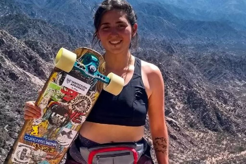 Antonella Perdigues, referente del downhill en San Juan y en Argentina.