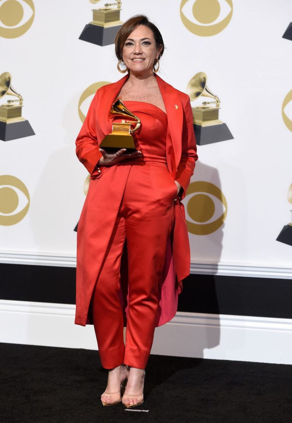 Claudia Brant se llevó el premio a mejor álbum pop latino por su disco "Sincera" (Foto: Chris Pizzello/Invision/AP)