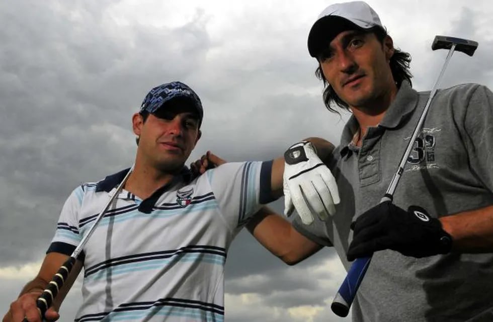 Además del amor por el puesto de arquero, el Loco y Caranta comparten el placer de jugar al golf.