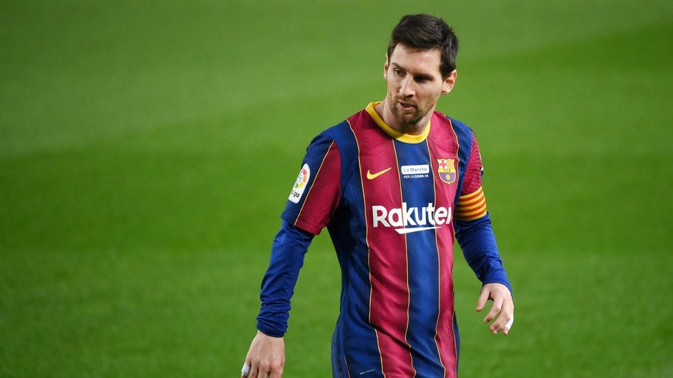 Lionel Messi, durante un partido del Barcelona. (Lluis Gene/AFP)