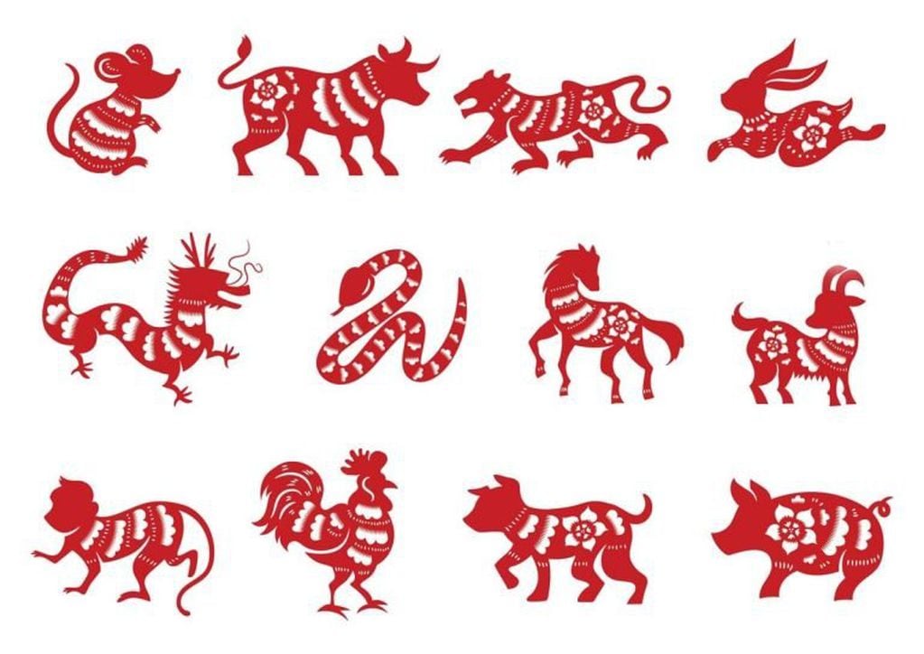 El horóscopo chino consta de 12 signos regidos por animales.