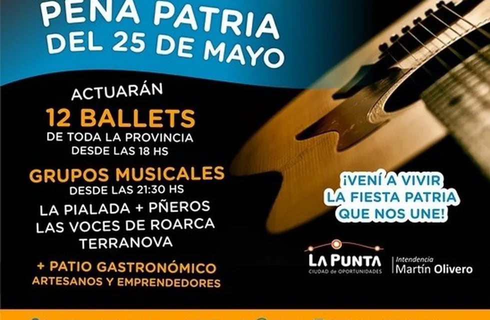 La Punta invita a celebrar el 25 de mayo.