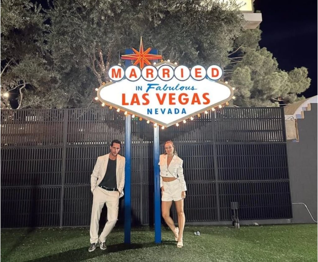 Gonzalo y Kika en Las Vegas.