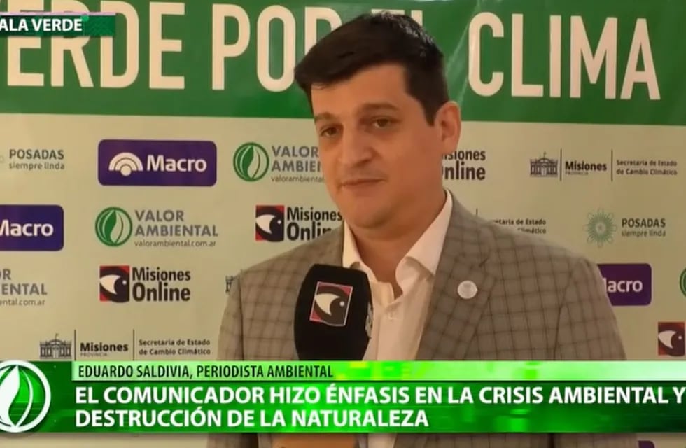 Gala Verde por el Clima en Misiones: Eduardo Saldivia y el énfasis en retornar al equilibrio ambiental.