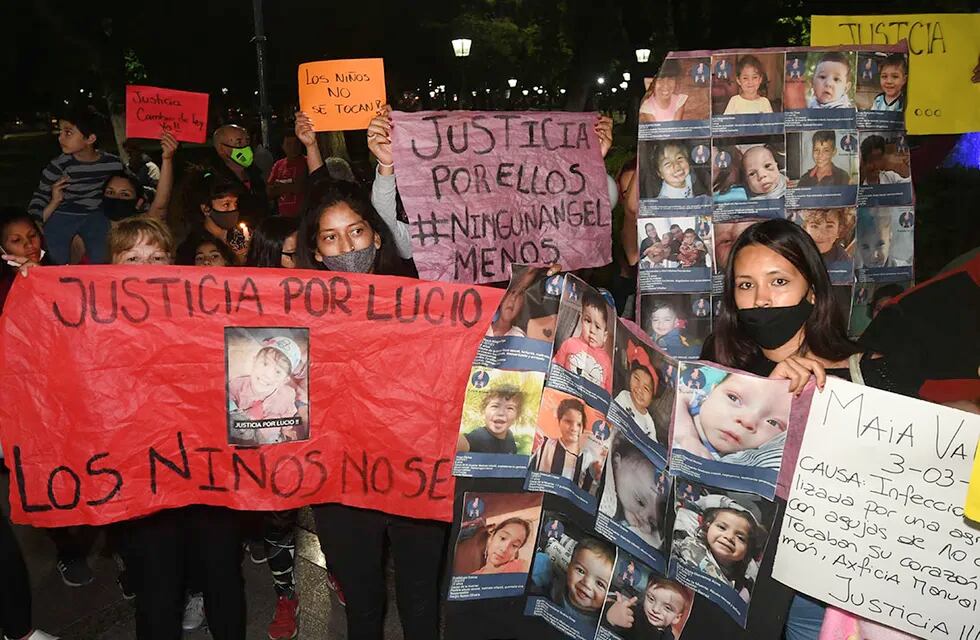 Luego del crimen de Lucio Dupuy, se realizaron muchas marchas para pedir justicia por el niño de 5 años que fue asesinado a golpes en La Pampa
(Foto Jose Gutierrez).