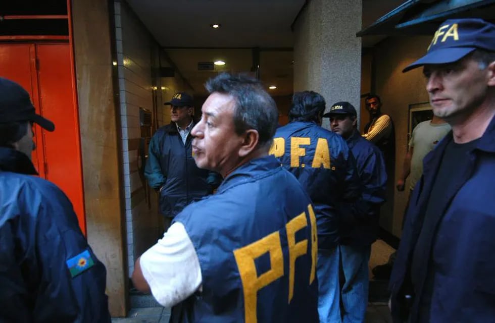 La imagen de la Policía Federal Argentina, al momento de conocerse el hecho del Robo del Siglo. Foto: Archivo/Dyn.