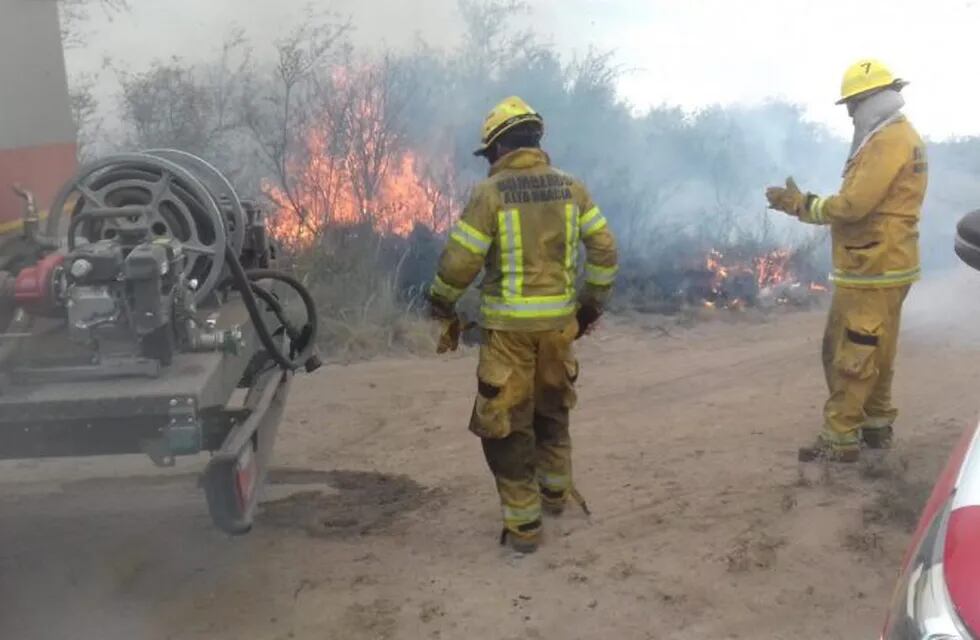 Alta Gracia: se incendiaron 5 hectáreas  de monte nativo