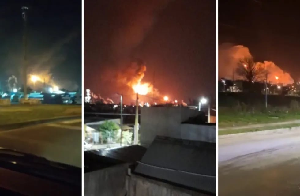 Las impactantes imágenes del fuego en La Plata.